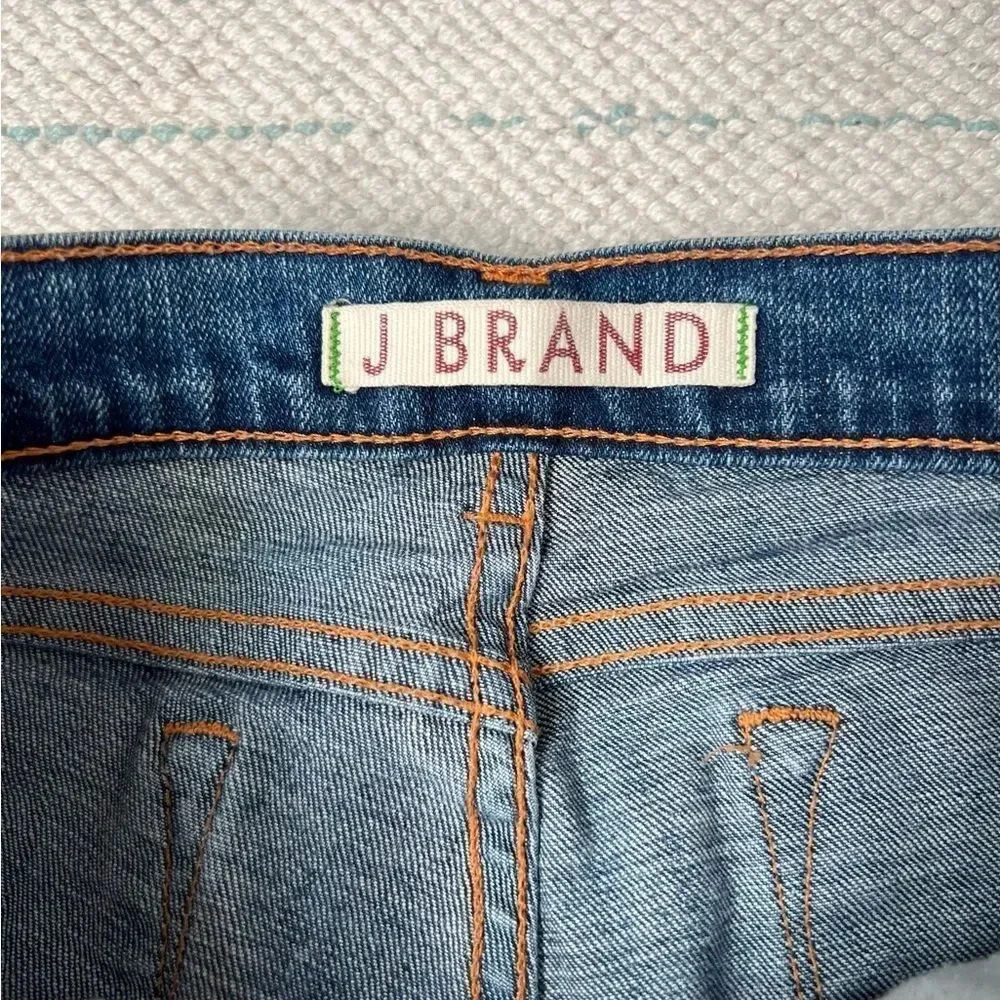 ⭐️J Brand Jeans Ripped Bootcut Medium Wash Size 27 8.5” Rise - Picture 6 of 9